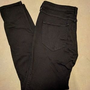 Hollister High Rise Black Stretchy Skinny Jeans